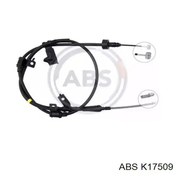 Купити K17509 ABS Трос ручного гальма задній, правий