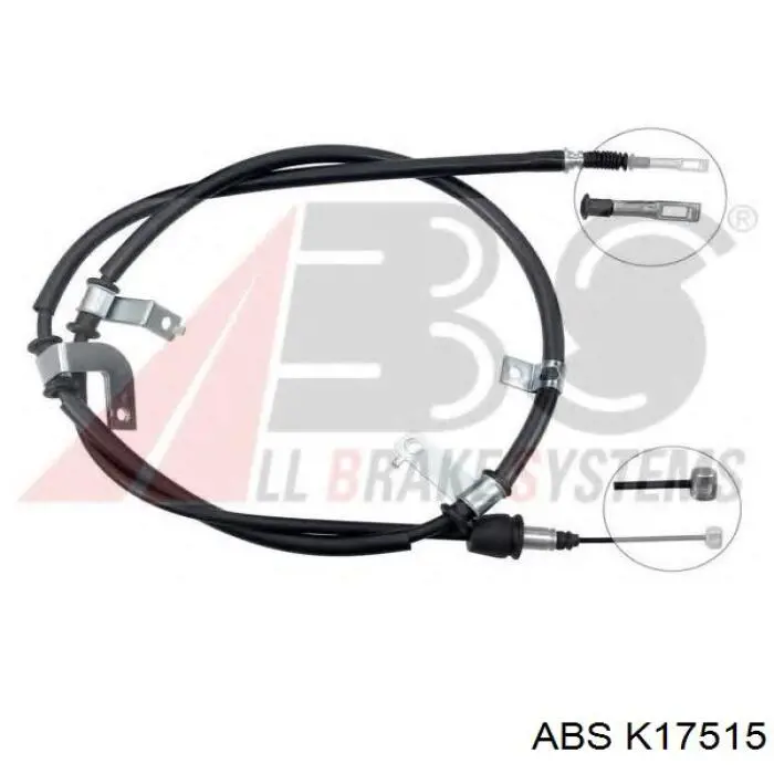 Трос стоянкового гальма задній правий Hyundai/Kia 597702W000 ціна, від 20.93 USD