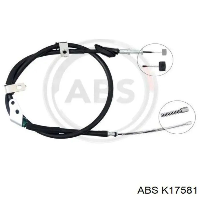 Трос стоянкового гальма задній правий ABS K17581 ціна, від 22.23 USD