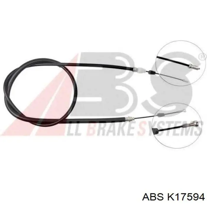 Трос ручного гальма задній, правий/лівий ABS K17594 ціна, від 9.96 USD