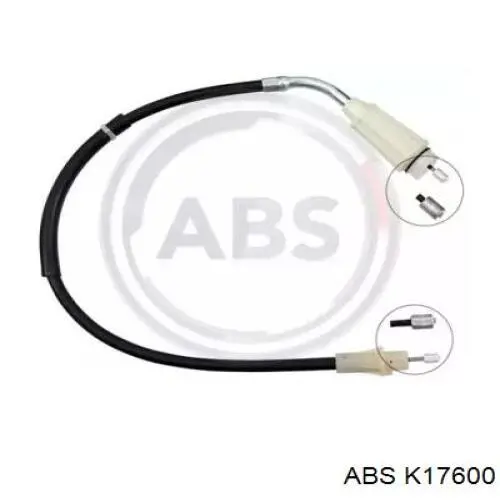 Купити K17600 ABS Трос ручного гальма задній, правий
