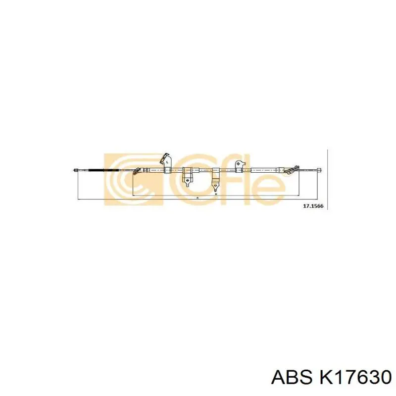 Трос стоянкового гальма задній лівий ABS K17630 ціна, від 25.34 USD