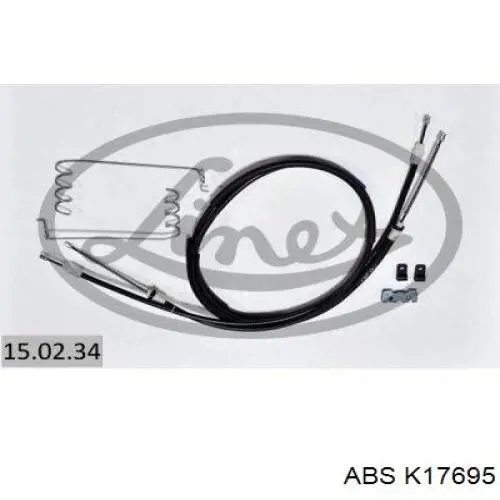Трос ручного гальма задній, правий/лівий ABS K17695 ціна, від 27.23 USD