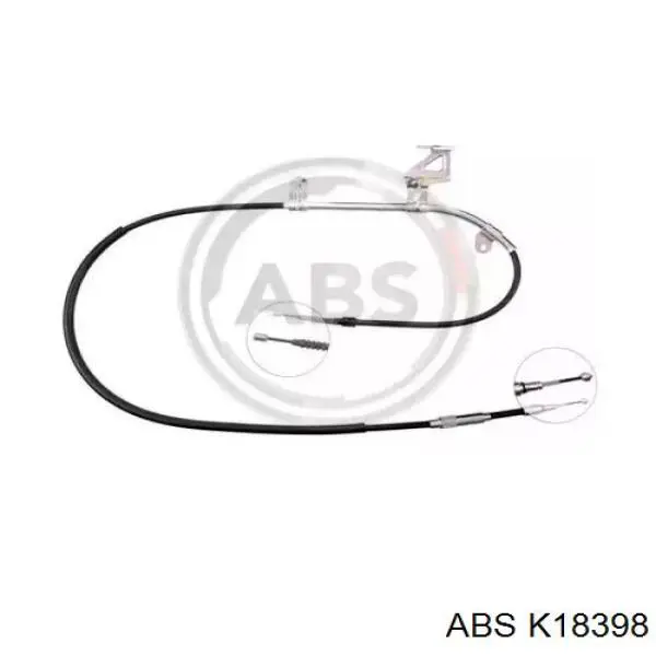Купити K18398 ABS Трос ручного гальма задній, правий