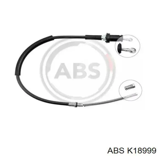 Трос ручного гальма задній, правий/лівий ABS K18999 ціна, від 29.28 USD