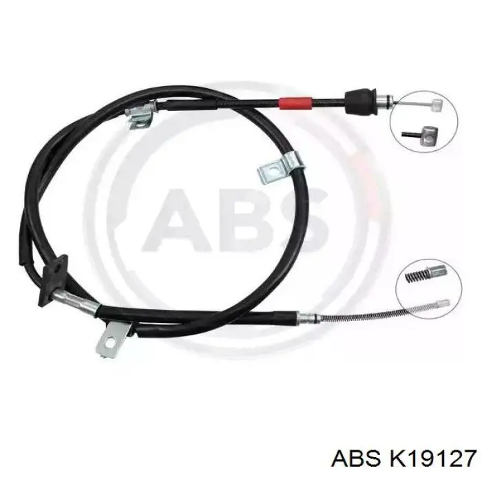 Трос стоянкового гальма задній лівий ABS K19127 ціна, від 14.68 USD