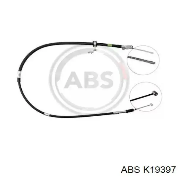 Трос стоянкового гальма задній лівий ABS K19397 ціна, від 16.61 USD