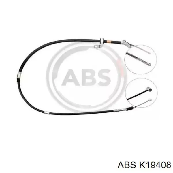 Купити K19408 ABS Трос ручного гальма задній, правий