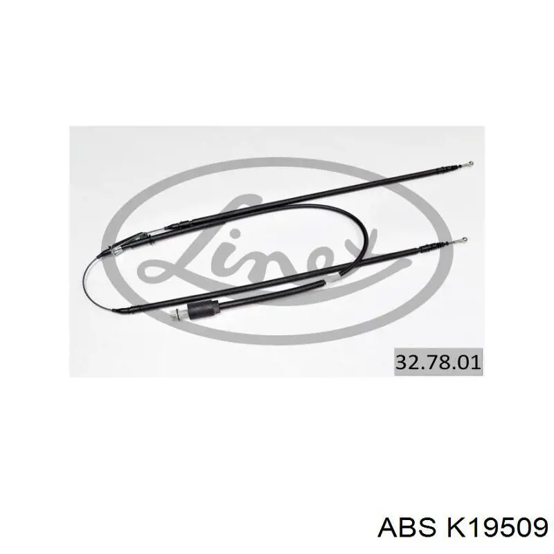 Трос ручного гальма задній, правий/лівий ABS K19509 ціна, від 47.93 USD