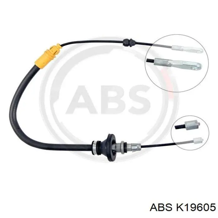 Трос ручного гальма задній, правий/лівий ABS K19605 ціна, від 27.24 USD