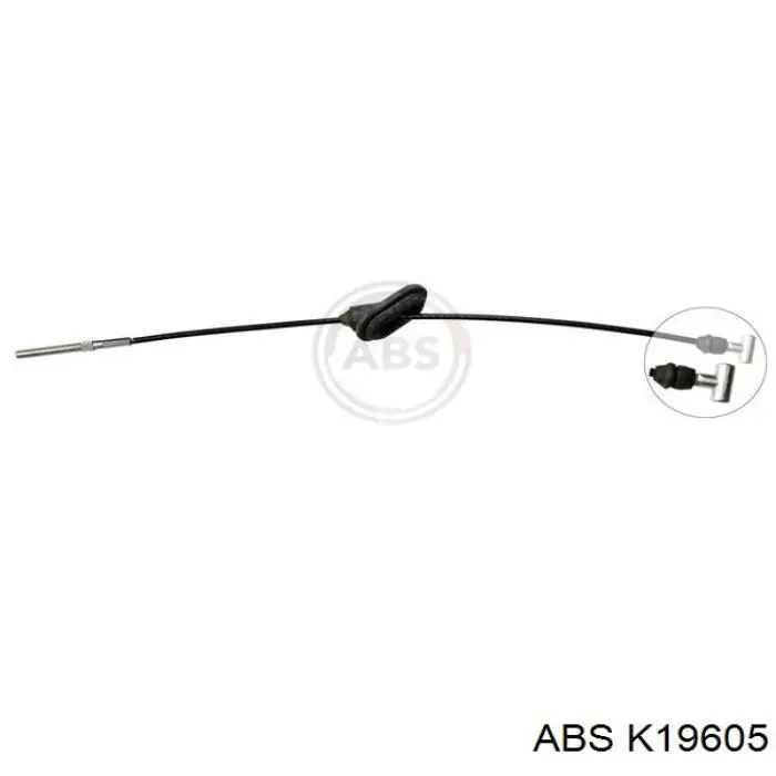 Трос ручного гальма задній, правий/лівий ABS K19605 ціна, від 27.24 USD