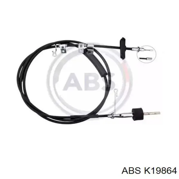 Купити K19864 ABS Трос ручного гальма передній