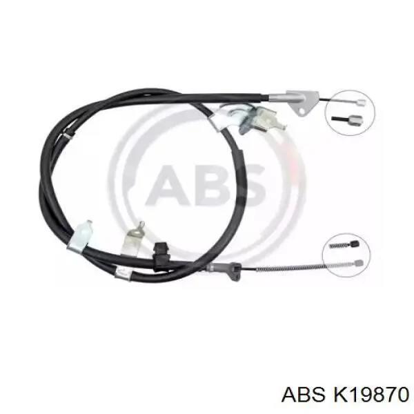 Трос стоянкового гальма задній лівий ABS K19870 ціна, від 23.98 USD