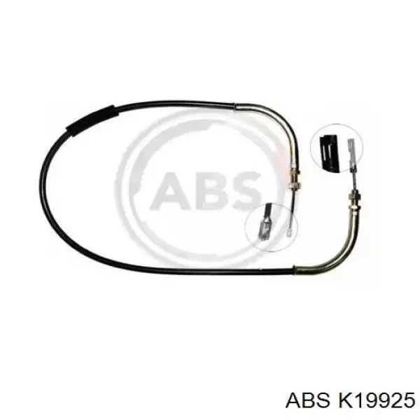 Трос ручного гальма, проміжний ABS K19925 ціна, від 24.33 USD