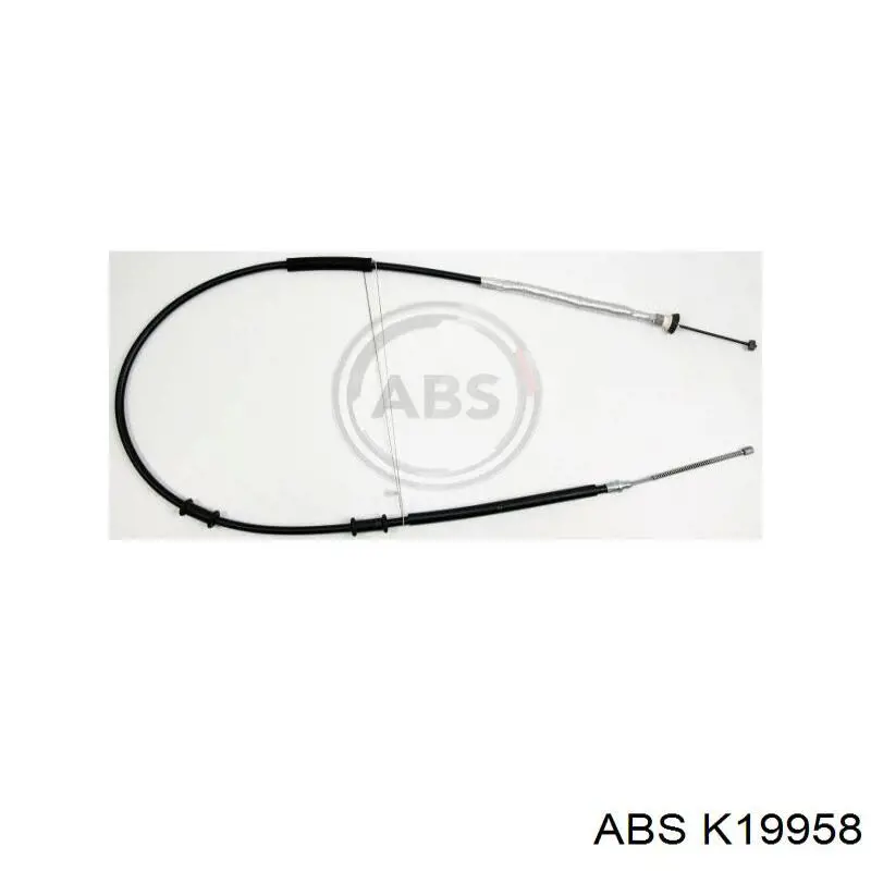Трос стоянкового гальма задній правий ABS K19958 ціна, від 16.36 USD