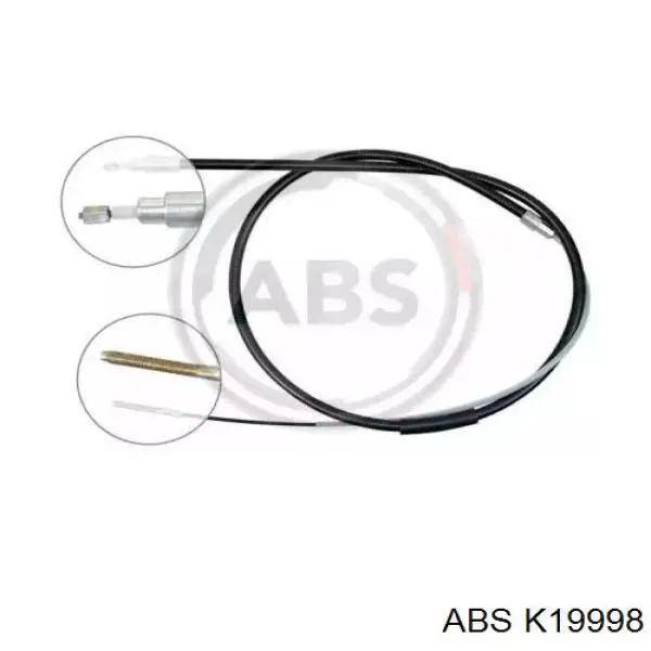 Трос стоянкового гальма задній лівий ABS K19998 ціна, від 7.80 USD