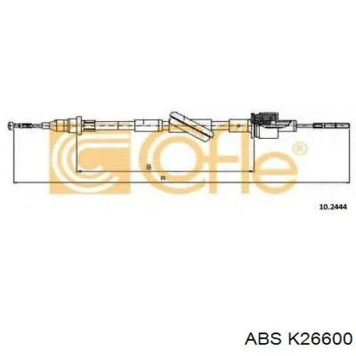 Трос зчеплення ABS K26600 ціна, від 10.04 USD