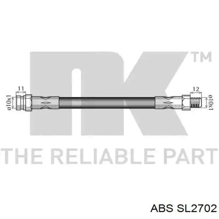 Купити SL2702 ABS Гальмівні шланги передні