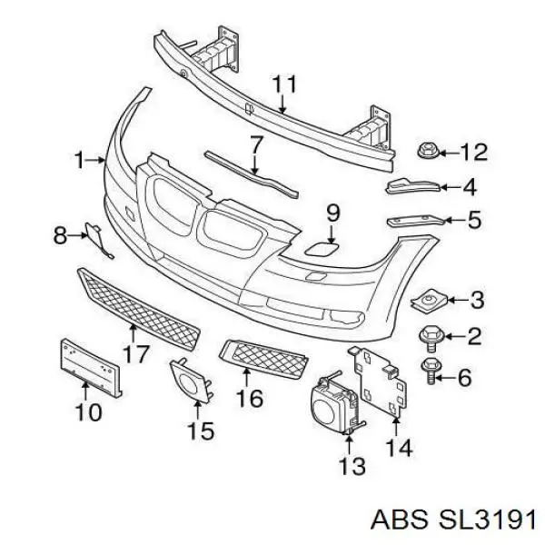 Купити SL3191 ABS Гальмівні шланги передні