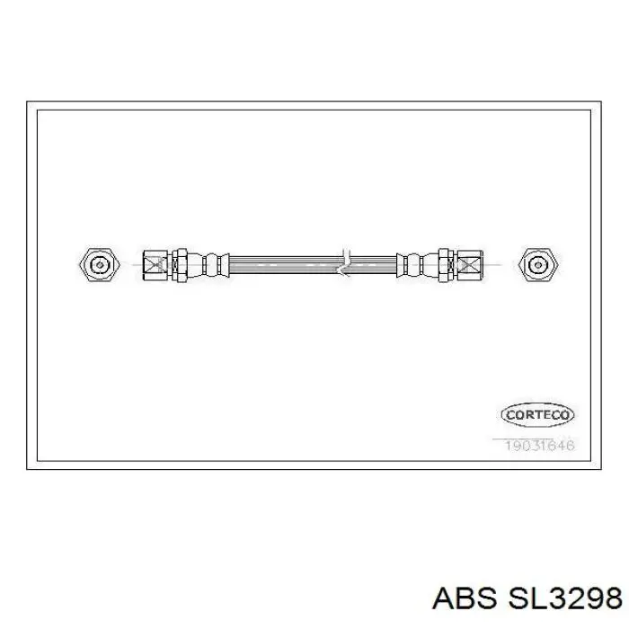Купити SL3298 ABS Шланг гальмівний задній