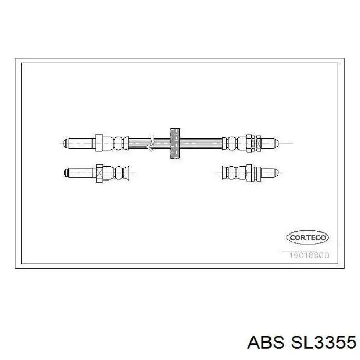 Шланг гальмівний передній SL3355 ABS