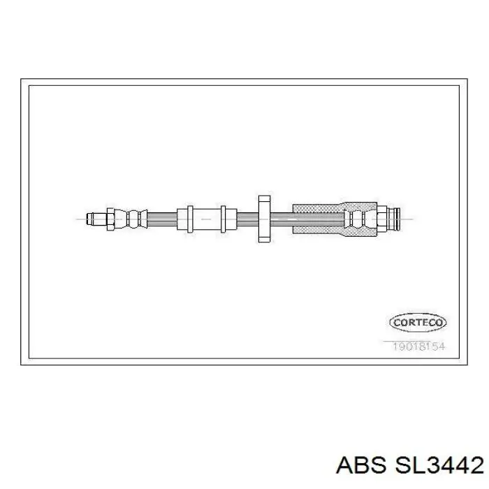 Шланг гальмівний передній SL3442 ABS