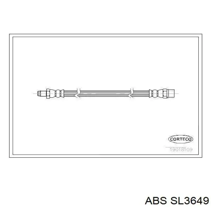 Шланг гальмівний задній K&K FT3250 ціна, від 5.17 USD