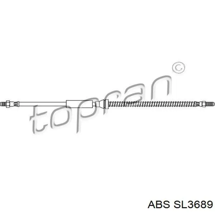 SL3689 ABS Шланг гальмівний задній
