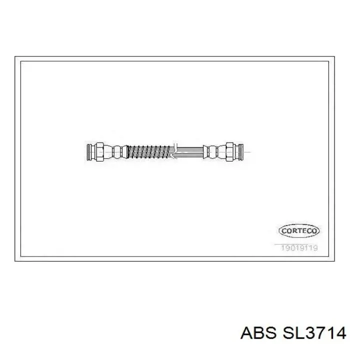 Шланг гальмівний передній ABS SL3714