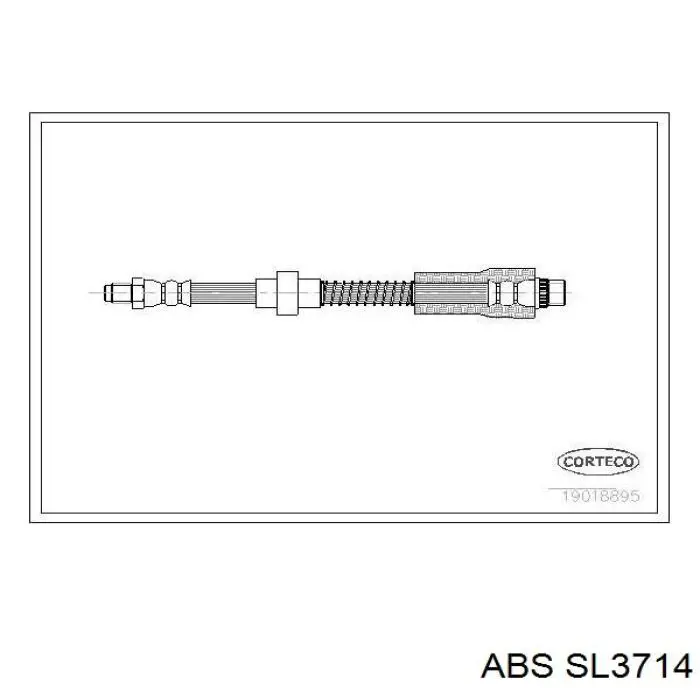 SL3714 ABS шланг гальмівний передній