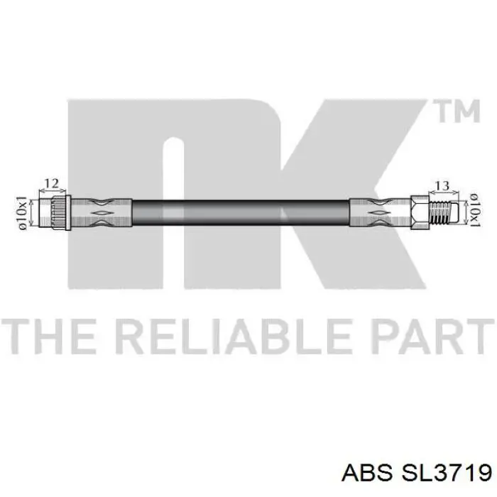 Шланг гальмівний передній ABS SL3719 ціна, від 6.52 USD
