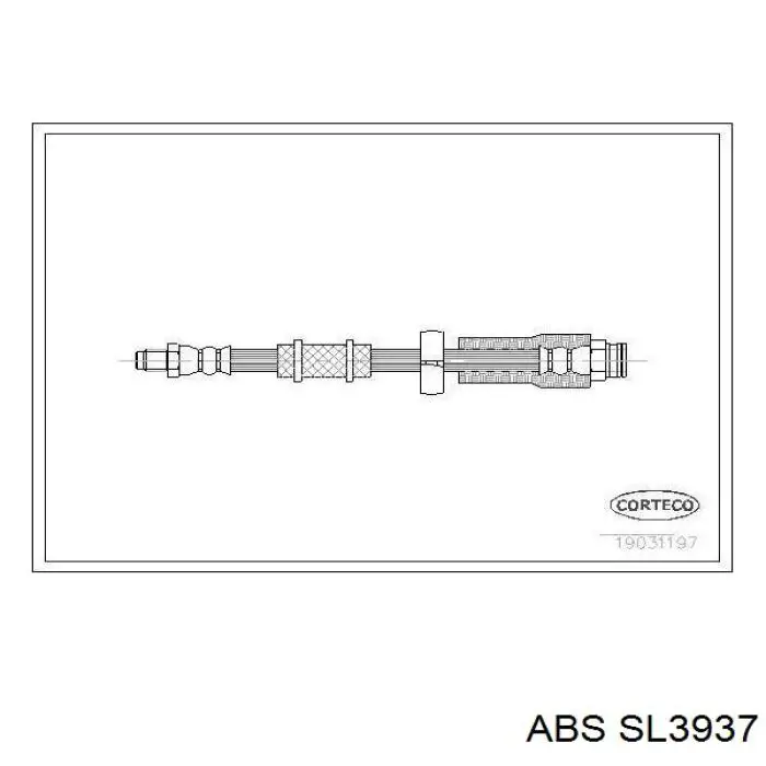 SL3937 ABS шланг гальмівний передній