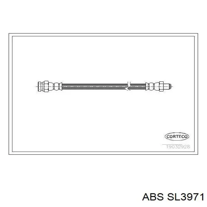 Шланг гальмівний задній ABS SL3971 ціна, від 7.58 USD