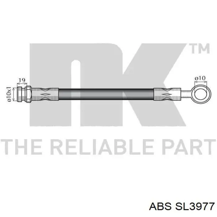 Шланг гальмівний передній ABS SL3977 ціна, від 8.33 USD