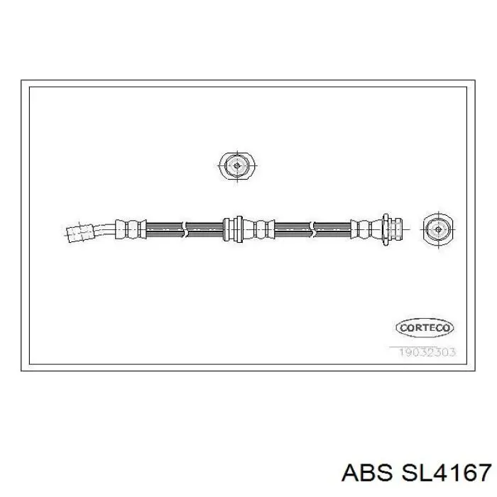 Шланг гальмівний передній SL4167 ABS