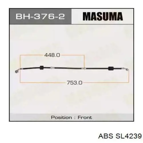 Купити SL4239 ABS Шланг гальмівний передній, лівий