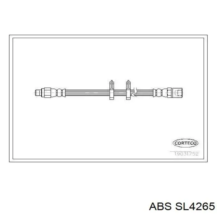 Шланг гальмівний передній Iveco 8797513