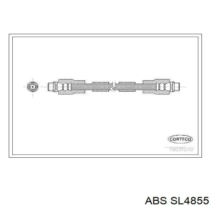 Гнучка гальмівна трубка задня Fiat/Alfa/Lancia 46454474