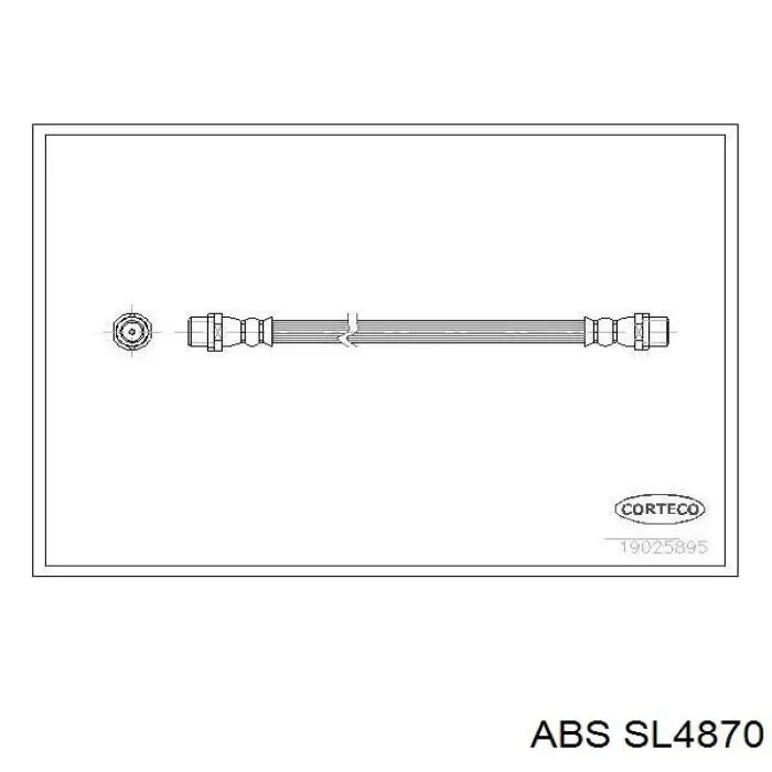 Шланг гальмівний задній ABS SL4870 ціна, від 3.80 USD