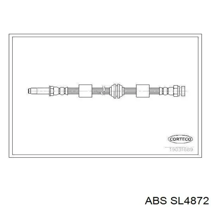 Шланг гальмівний передній ABS SL4872 ціна, від 5.78 USD