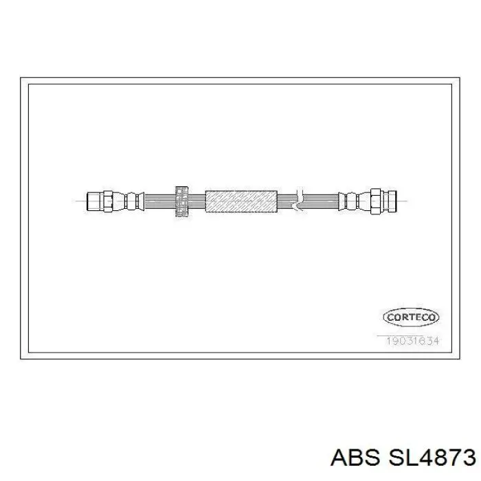 Гнучка гальмівна трубка задня ABS SL4873