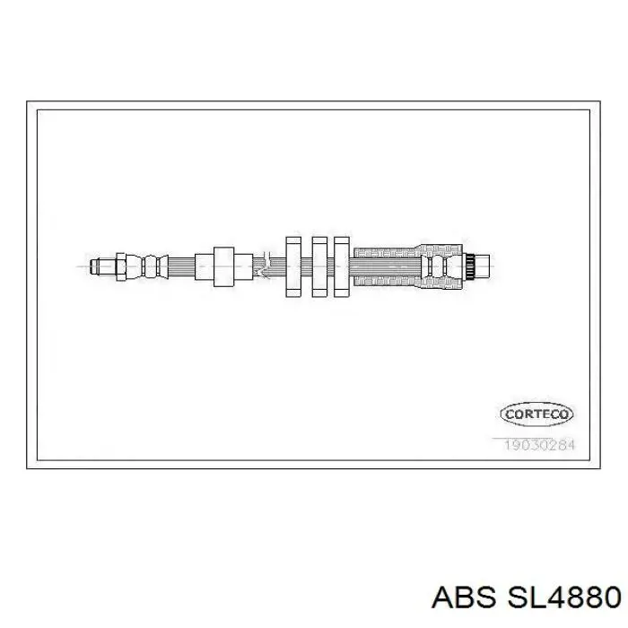 Купити SL4880 ABS Шланг гальмівний задній