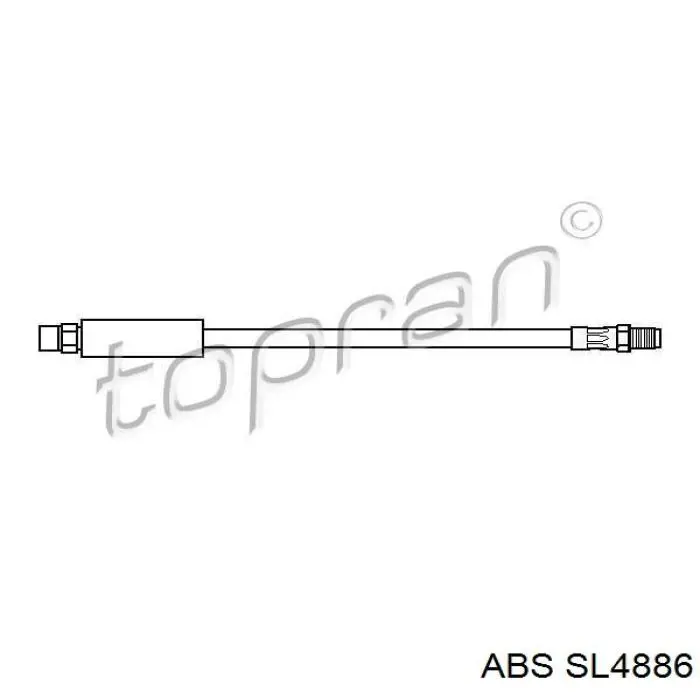 Шланг гальмівний задній ABS SL4886 ціна, від 4.76 USD