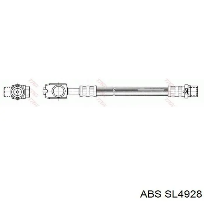 Шланг гальмівний задній SL4928 ABS