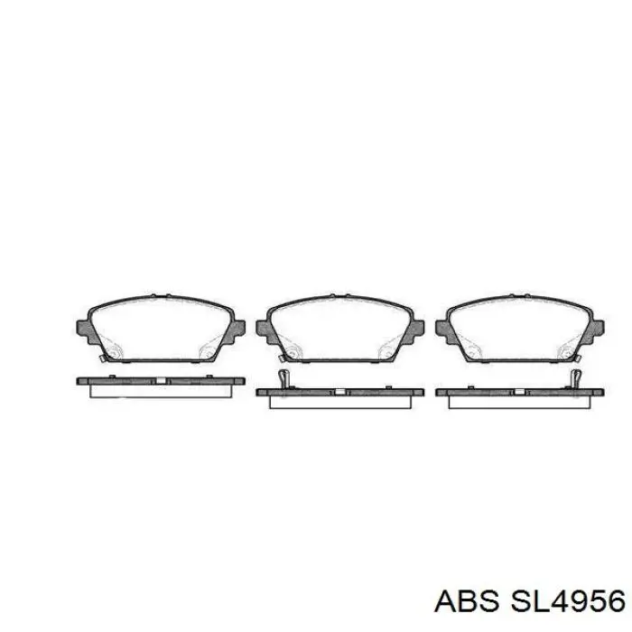 Шланг гальмівний задній ABS SL4956 ціна, від 6.96 USD