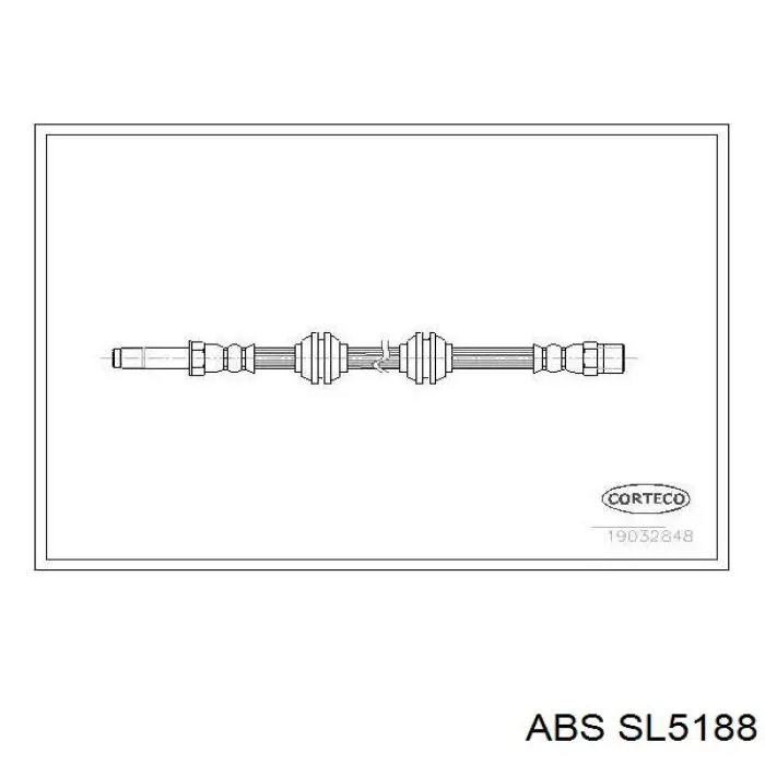 SL5188 ABS шланг гальмівний передній