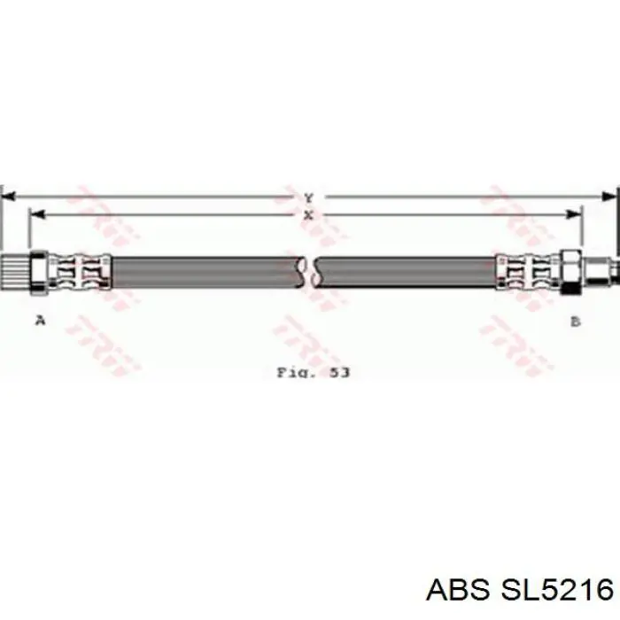 Купити SL5216 ABS Гальмівні шланги передні