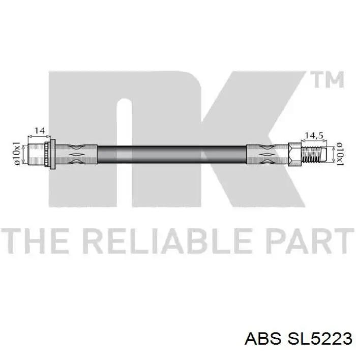 Шланг гальмівний передній ABS SL5223 ціна, від 14.64 USD