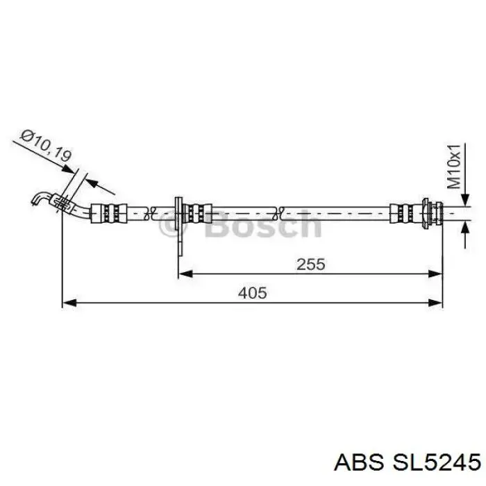 Шланг гальмівний передній K&K FT4789 ціна, від 15.92 USD
