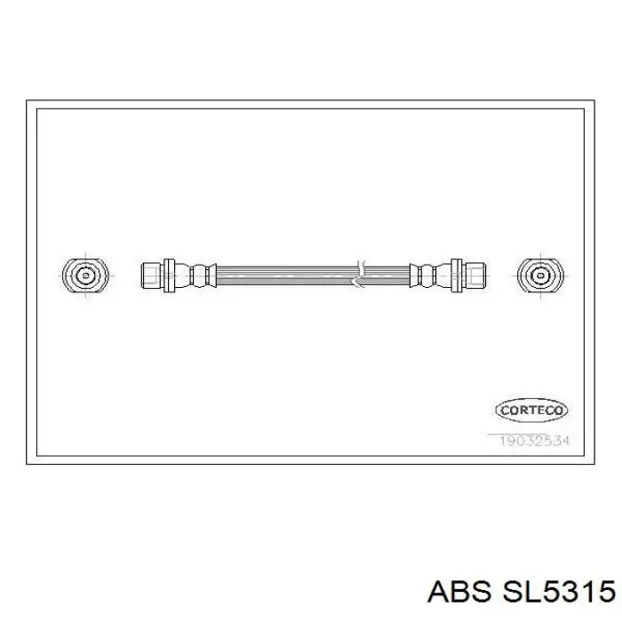 Шланг гальмівний задній SL5315 ABS